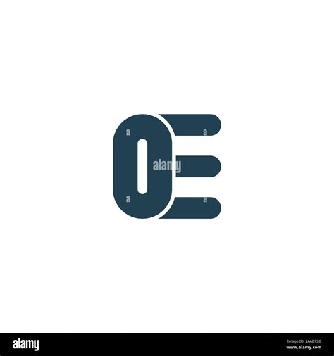 Initial Letter Eo Or Oe Logo Vector Design Template Stock Vector Image