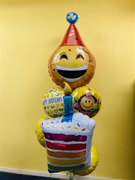 Emoji Birthday Balloon Display - Balloon Prime