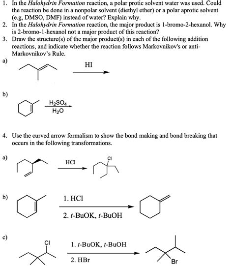 [solved] Can Anyone Help Me With This 1 In The Halohydrin Formation Course Hero