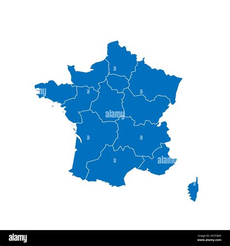 France Carte Politique Des Divisions Administratives R Gions Carte