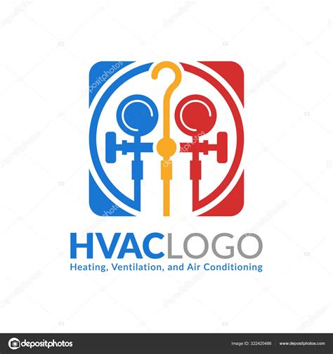 Hvac Logo Design Heating Ventilation And Air Conditioning Logo Or Icon