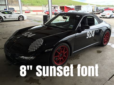 vinyl car racing numbers track days autocross numbers HPDE track number ...