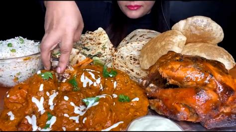 🔥 Asmr Eating Butter Naan Butter Chicken Whole Chicken Curry