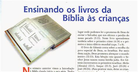 Educando A Tia Mara E Cia Ensinando Os Livros Da B Blia S Crian As