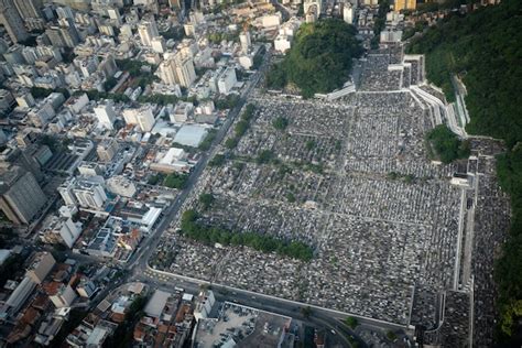 Vista aérea do cemitério são joão batista rio de janeiro brasil Foto