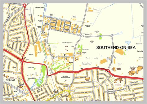 Southend On Sea Street Map I Love Maps