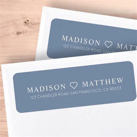 Modern Minimalist Simple Return Address Label Zazzle