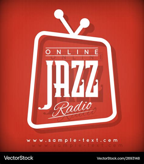 Jazz Radio Royalty Free Vector Image Vectorstock