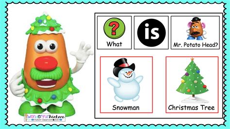 Christmas What Is Mr Potato Head” Question Activity Winters