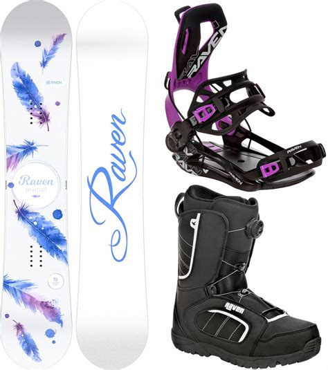 Zestaw Snowboard RAVEN Mia White 150cm buty Target MOZ wiązania