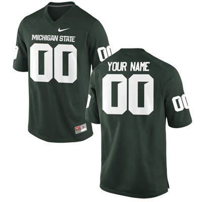 Mens Michigan State Spartans Custom Replica Football Jersey - 2015 ...