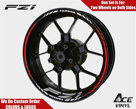 Yamaha Wheel Fz1 Decals Racing Rim Stickers Yzf R7 Rim Tape Set Fazer Fz6 Fz 1 Fz8 600 1000 800