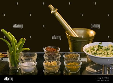 Goan Spices Display India Stock Photo Alamy