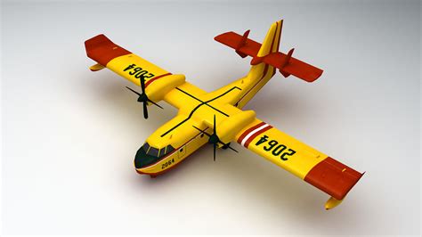 3d model canadair cl-415