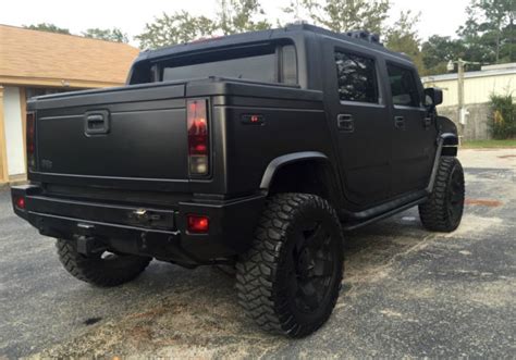 CUSTOM HUMMER H2 SUT LUXURY MATTE BLACK, LOADED, SUNROOF, LEATHER ...