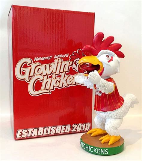 Amazon Growlin Chickens 2019 NW Arkansas Mascot Bobblehead SGA