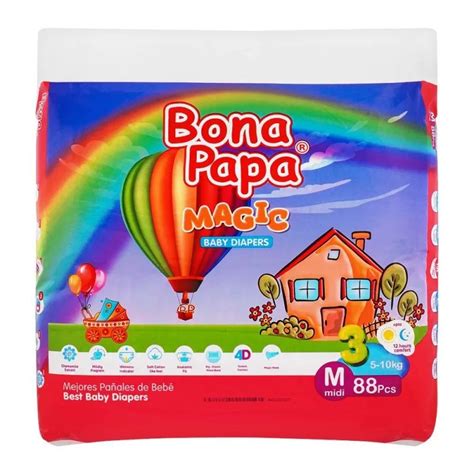 Bona Papa Magic Baby Diapers M Midi No 3 5 10kg 88 Pack