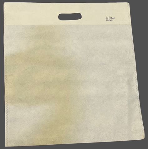 White Plain Non Woven D Cut Bag At Rs 3 5 Piece Non Woven Bag In