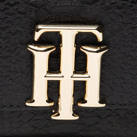 Τσάντα Tommy Hilfiger Th Lock Mini Crossover Snake AW0AW10462 BDS