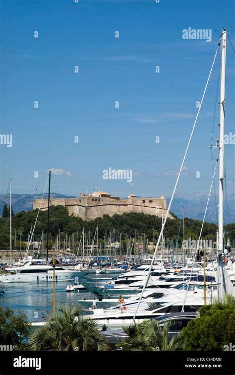 Antibes Fort Marina French Riviera Stock Photo Alamy