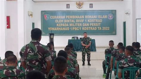 Tingkatkan Mental Dan Spiritual Batalyon Arhanud Kostrad Terima