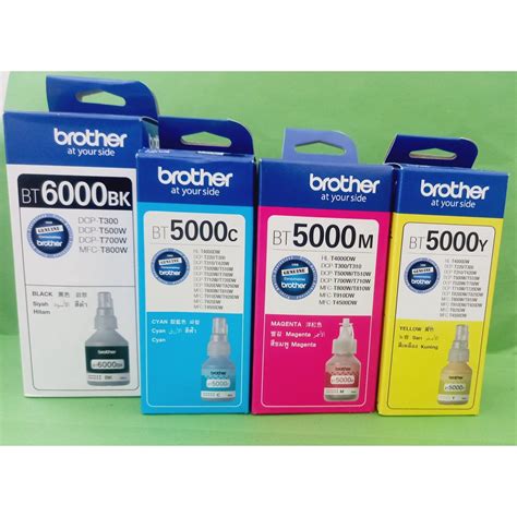 Jual TINTA BROTHER ORIGINAL BT6000 BK BT5000 C M Y HITAM CYAN MAGENTA