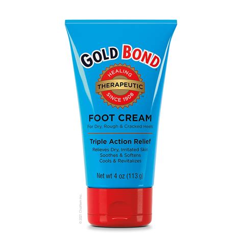 Gold Bond Therapeutic Foot Cream (4 Oz.), Triple Action - Walmart.com ...