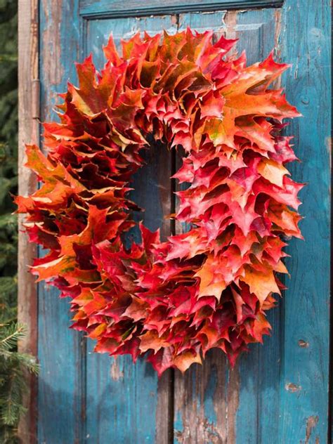 Idées de couronnes de feuilles d automne comment faire une couronne