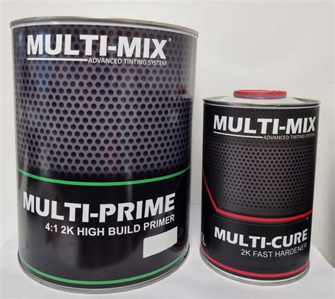 Multi Mix Multi Prime 2k High Build Primer 5l Kit Black Sp Supplies