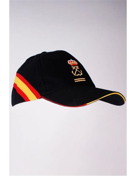 Gorra Patrón de Yate azul marino con la bandera de España