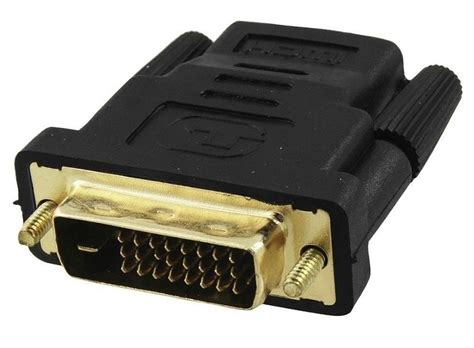 Conector Adaptador Dvi D Macho A Hdmi Hembra Fullhd Video Tv