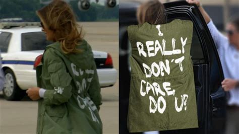 Why Did Melania Trump Wear Controversial ‘i Really Don’t Care’ Jacket Youtube