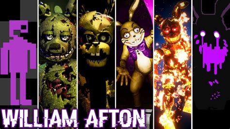 Evolution Of William Afton In Fnaf 2014 2020 Youtube