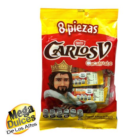 Chocolate Carlos V Cacahuate Megadulces