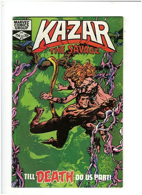 Ka Zar The Savage 13 VF 8 0 Marvel Comics 1982 Sheena Comic Books