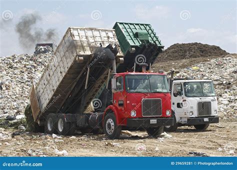 Trucks Dumping Waste stock image. Image of industry, dumping - 29659281