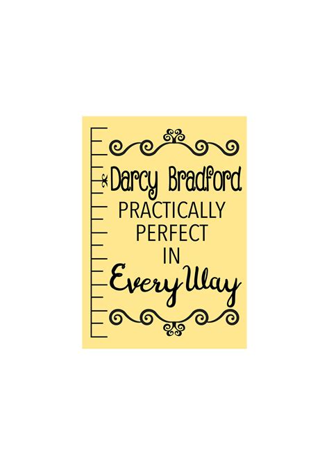 Mary Poppins Practically Perfect In Everyway Personalised Gift Print Etsy