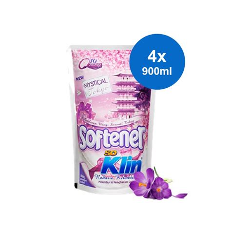 Jual Soklin Softener Pelembut Dan Pewangi Pakaian Ungu 4 X 900 Ml