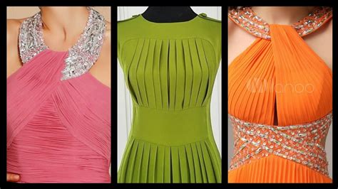 Gorgeous Neck Designs For Blouses And Simple Maxi Party Wear Dresses