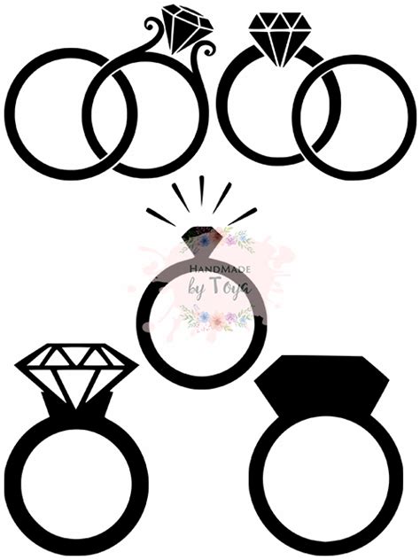 Engagement Ring Svg Engagement Ring Clipart Wedding Svg Diamond Ring