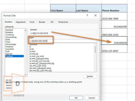 Format Phone Numbers In Excel All Methods Explained