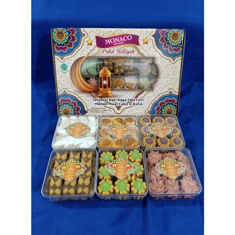 Jual NONA MANIS MONACO PAKET HIDAYAH PARCEL HAMPERS KUE KERING LEBARAN