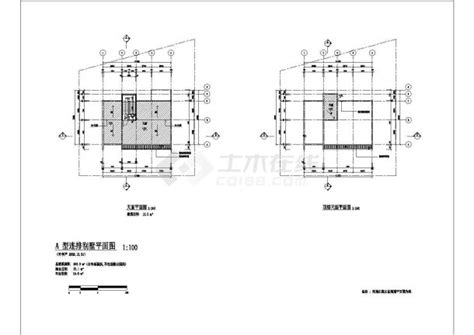 某二层框架结构联排别墅设计cad全套建筑施工图（甲级院设计）建筑施工图土木在线