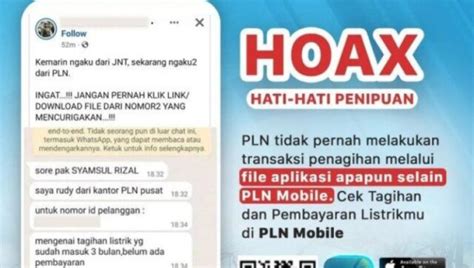 Waspada Modus Penipuan Dengan Tagihan Listrik Pln Berhati Hati Dengan Hoax Yang Beredar Di