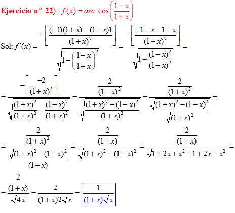 Derivadas Trigonometricas Inversas