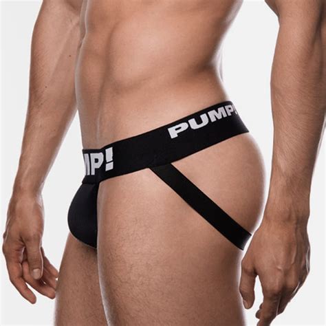 Mizok Mens Jockstraps Underwear Sexy Jock Strap Low Rise Black Xxl 1