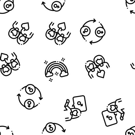 Lgbt Homosexual Gay Seamless Pattern Vector Vector Art At Vecteezy