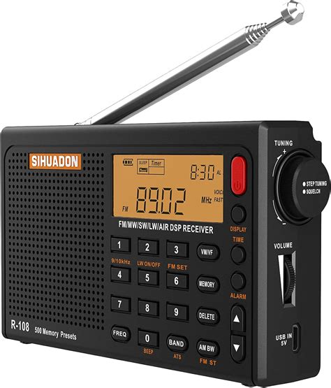 Radiwow Sihuadon R Portable Digtial Radio Am Fm Sw Lw Airband Full