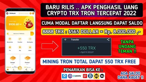 BARU RILIS CUMA DAFTAR LANGSUNG DAPAT 8888 TRX Rp 8 800 000 APK