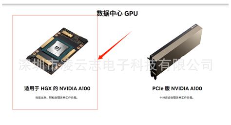 英伟达nvidia Pciesxm4 A100 80g Gpu H100 Tensor Corea800 阿里巴巴